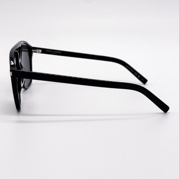 NEW SAINT LAURENT SL596 DUNE 001 OVERSIZED  BLACK WOMEN SUNGLASSES SAINT LAURENT - Picture 5 of 10